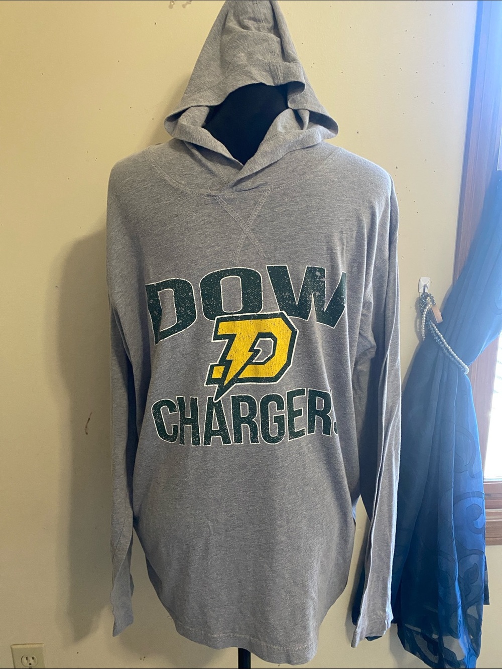 VINTAGE DOW HIGH CHARGERS Midland MI Football Lightweight Shirt Sz XL